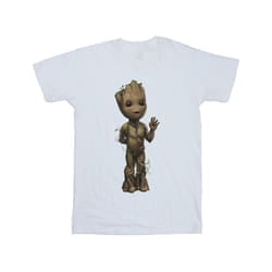 Marvel Mens I Am Groot Wave Pose T-Shirt - M, White
