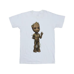Marvel Mens I Am Groot Wave Pose T-Shirt - XXL, White