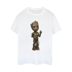 Marvel Womens/Ladies I Am Groot Wave Pose Cotton Boyfriend T-Shirt - XXL, White