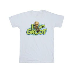 Marvel Mens Guardians Of The Galaxy I Am Groot Jumping T-Shirt - S, White