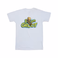 Marvel Mens Guardians Of The Galaxy I Am Groot Jumping T-Shirt - XXL, White