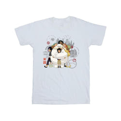 Disney Mens Big Hero 6 Baymax Group Hug T-Shirt - XXL, White