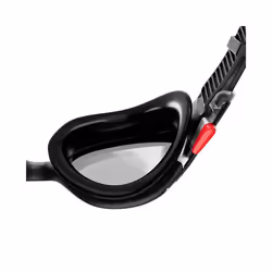 Speedo Unisex Swimming Goggles Biofuse 2.0 Antifog Underwater Diving UV Glasses - White / Red / Light Smoke