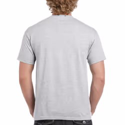 Gildan Mens Heavy Cotton Short Sleeve T-Shirt (Pack Of 5) - 2XL, Ash Grey