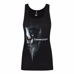 Terminator Womens/Ladies Genisys Logo Sleeveless Vest - XL, Black