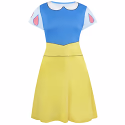 Disney Princess Womens/Ladies Snow White Costume Dress - S, Blue/Yellow