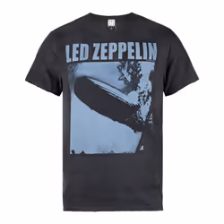 Amplified Led Zeppelin Tour 77 Mens T-shirt - S, Charcoal