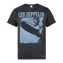 Amplified Led Zeppelin Tour 77 Mens T-shirt - S, Charcoal