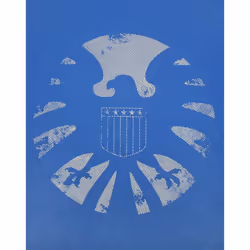 Marvel Official Mens Avengers Distressed Shield T-Shirt - S, Blue