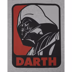 Star Wars Mens Darth Vader Sport T-Shirt - S, Grey