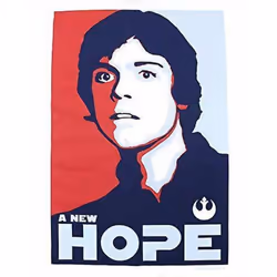 Star Wars: A New Hope Mens Luke Skywalker T-Shirt - XL, White
