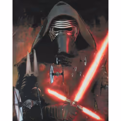 Star Wars: The Force Awakens Mens Kylo Ren Lightsaber T-Shirt