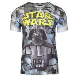 Star Wars Mens Imperial Photo Montage T-Shirt - XL, White/Grey