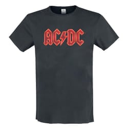 Amplified Mens AC/DC T-Shirt - S, Charcoal