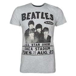 Amplified Mens The Beatles T-Shirt - S, Grey