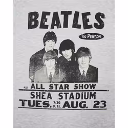Amplified Mens The Beatles T-Shirt - S, Grey