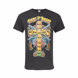 Amplified Mens Guns N Roses T-Shirt - S, Charcoal