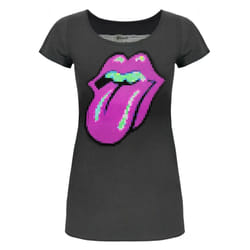 Amplified Womens/Ladies Pixel Lick The Rolling Stones T-Shirt