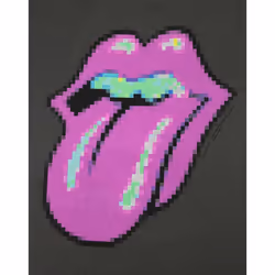 Amplified Womens/Ladies Pixel Lick The Rolling Stones T-Shirt