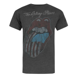 Amplified Official Mens Rolling Stones USA Tour 2 T-Shirt - XXL, Black