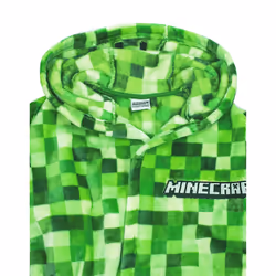 Minecraft Boys Creeper Pixel Dressing Gown