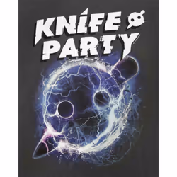 Amplified Womens/Ladies Knife Party T-Shirt - S, Charcoal