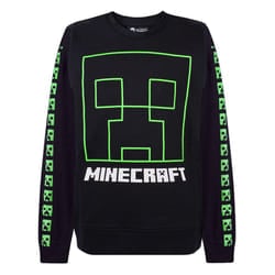 Minecraft Boys Creeper Face Sweatshirt