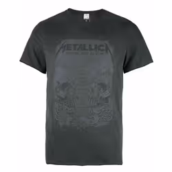 Amplified Mens The Black Album Metallica T-Shirt - S, Grey