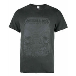 Amplified Mens The Black Album Metallica T-Shirt - S, Grey