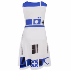 Star Wars Womens/Ladies R2-D2 Cosplay Skater Dress - M, White/Blue