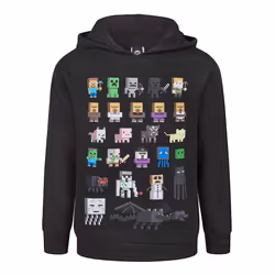 Minecraft Boys Sprites Hoodie - 5-6 Years, Black