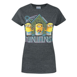 Minions Womens/Ladies Egyptian T-Shirt - S, Charcoal