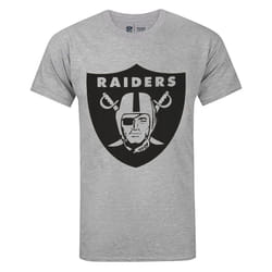 NFL Mens Las Vegas Raiders Logo T-Shirt - L, Grey