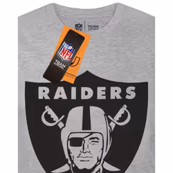 NFL Mens Las Vegas Raiders Logo T-Shirt - M, Grey