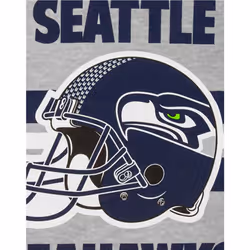 NFL Mens Seattle Seahawks Helmet T-Shirt - M, Grey