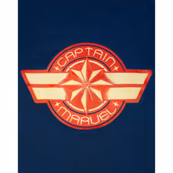 Captain Marvel Womens/Ladies Logo T-Shirt - XXL, Navy