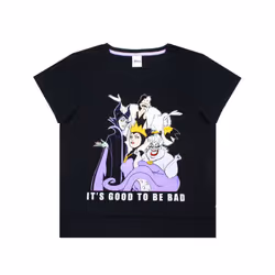 Disney Womens/Ladies Its Good To Be Bad Villains Pyjama Set - L, Black/Lilac