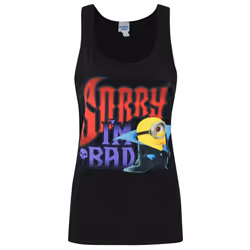 Minions Womens/Ladies Sorry I'm Bad Vest - XXL, Black
