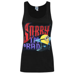 Minions Womens/Ladies Sorry I'm Bad Vest - XXL, Black