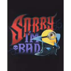 Minions Womens/Ladies Sorry I'm Bad Vest - XXL, Black