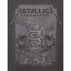 Amplified Mens The Black Album Metallica Diamante T-Shirt - XL, Charcoal