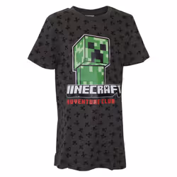 Minecraft Childrens/Kids Creeper All-Over Print T-Shirt - 11-12 Years, Grey