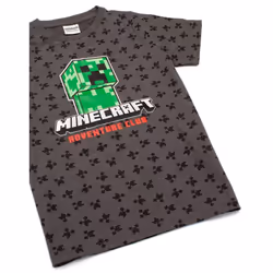 Minecraft Childrens/Kids Creeper All-Over Print T-Shirt - 11-12 Years, Grey