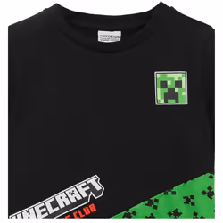 Minecraft Childrens/Kids Creeper Colour Block T-Shirt - 11-12 Years, Black