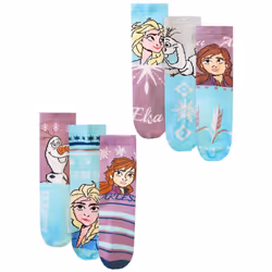 Frozen Girls Character Socks (Pack of 6) - 12.5 UK Child-3.5 UK Child, Multicoloured