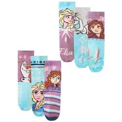 Frozen Girls Character Socks (Pack of 6) - 12.5 UK Child-3.5 UK Child, Multicoloured
