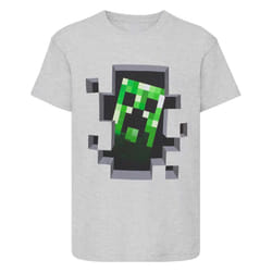Minecraft Childrens/Kids Creeper T-Shirt - 3-4 Years, Grey