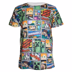 Minecraft Childrens/Kids Overworld T-Shirt - 9-10 Years, Multicoloured