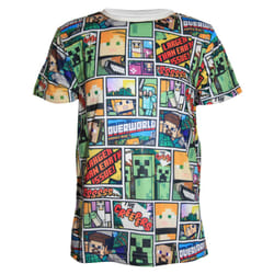 Minecraft Childrens/Kids Overworld T-Shirt - 9-10 Years, Multicoloured