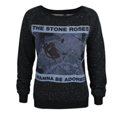 Amplified Womens/Ladies I Wanna Be Adored The Stone Roses Sweatshirt - XS, Black